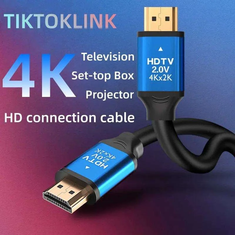 High Speed 4K HDTV Cable 1.5M To 20M HD-MI Cable 2.0 3D 4k 18gbps Gold Plated VideoWith Ethernet For TV Laptop PS5 HDM Interface high quality