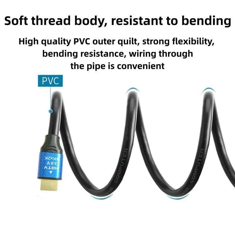 High Speed 4K HDTV Cable 1.5M To 20M HD-MI Cable 2.0 3D 4k 18gbps Gold Plated VideoWith Ethernet For TV Laptop PS5 HDM Interface best